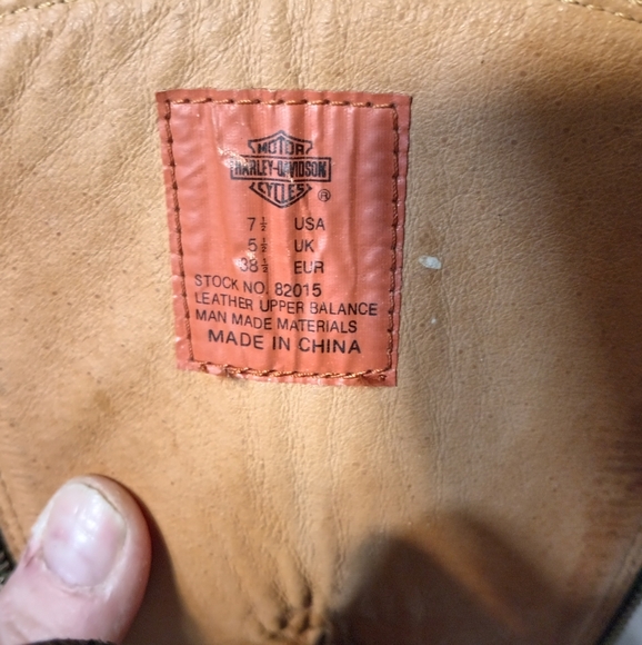 Harley Davidson women's high boots  #82015 used Sz. 7.5m - Picture 6 of 11